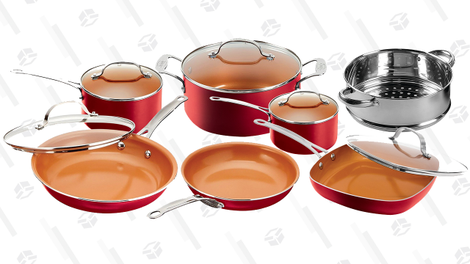 Gotham Steel 12-Piece Nonstick Frying Pan and Cookware Set | $99 | Walmart